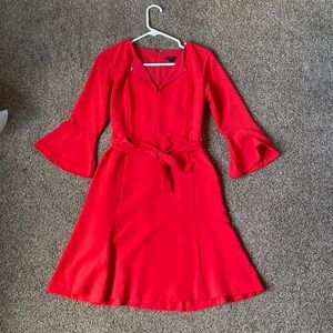 Red size 0 petite Ann Taylor dress